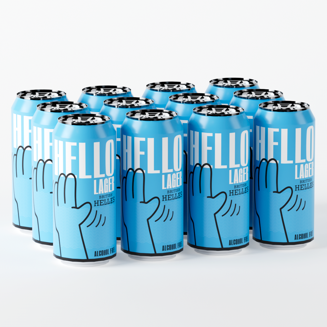 HELLO Lager - British Helles x12 PACK