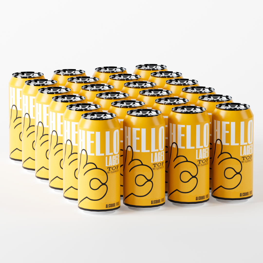 HELLO Lager - Top w/Lemon x24 PACK