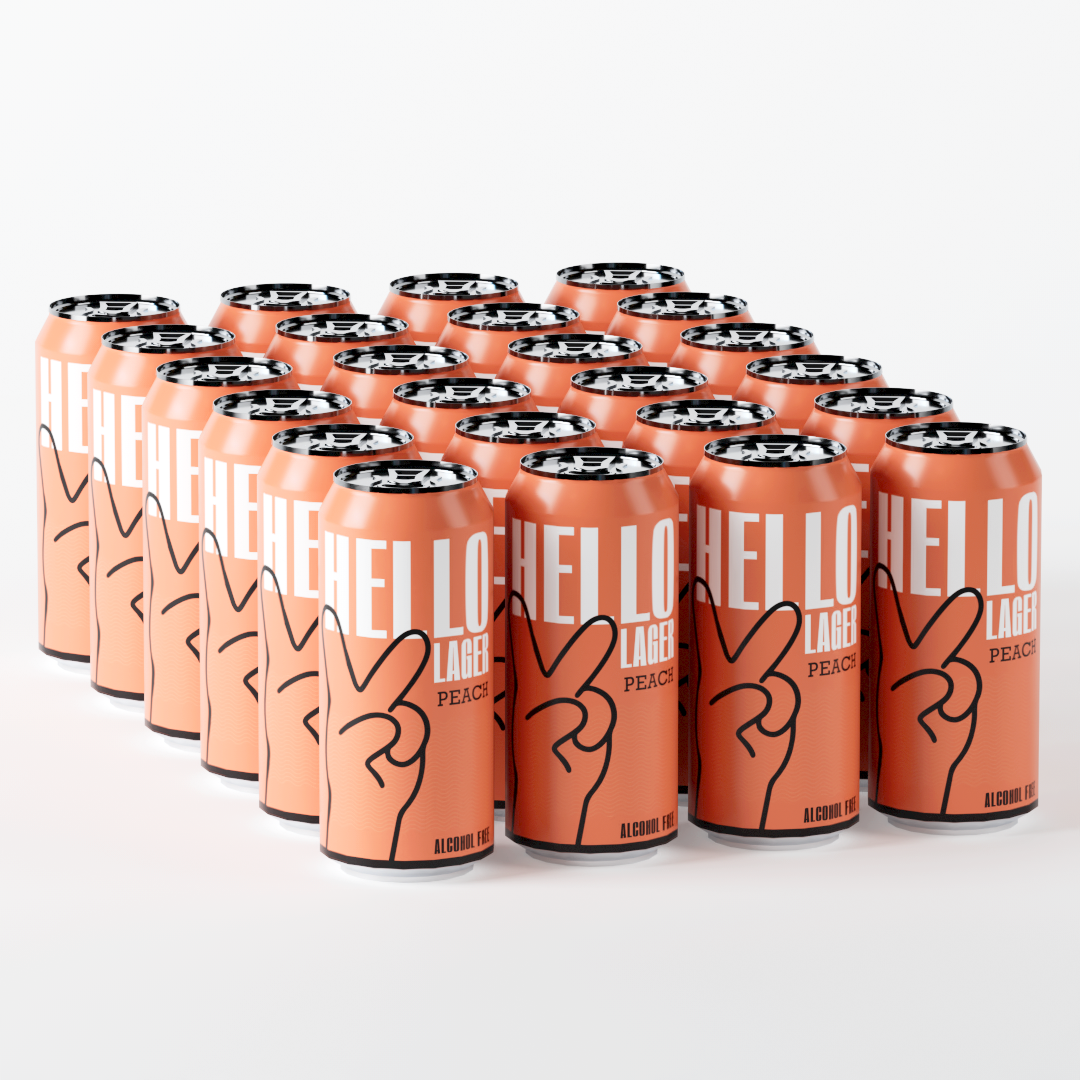 HELLO Lager - Peach x24 PACK